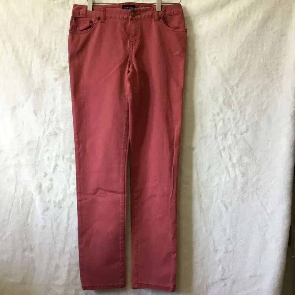 Ralph Lauren Girl Red-Orange Skinny Jeans